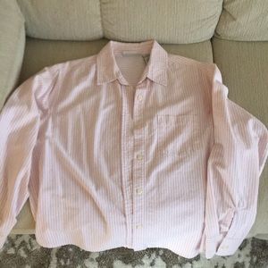 Light pink button shirt striped